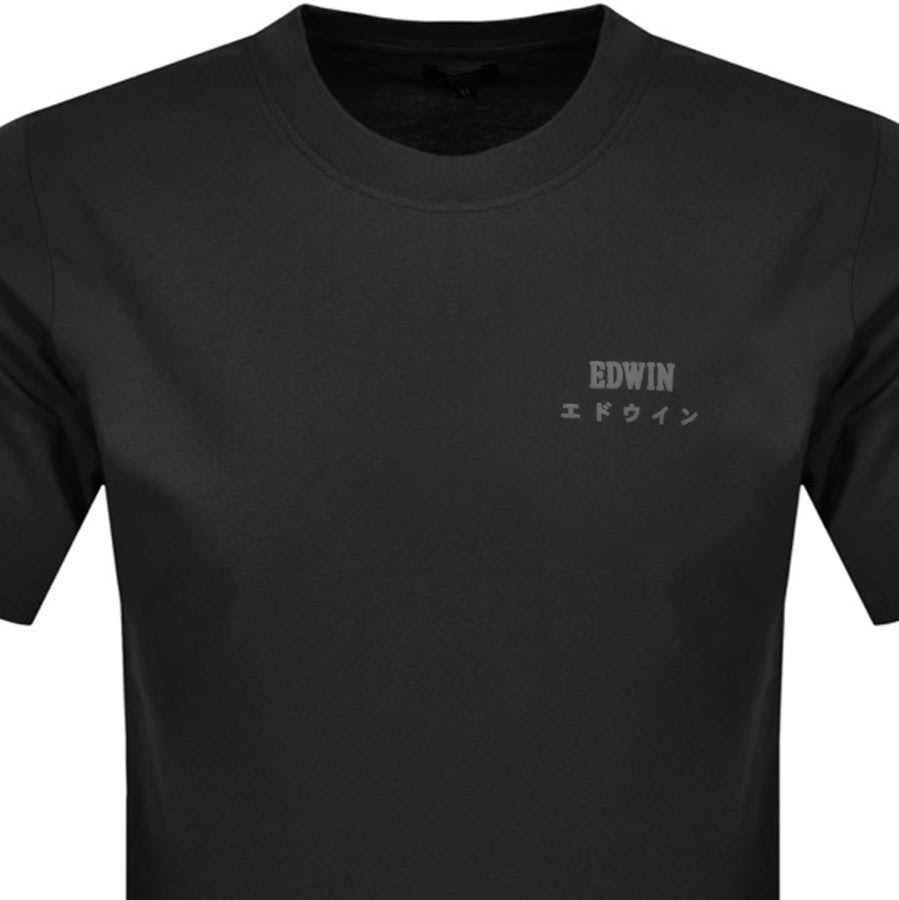Alternative Image for ProductEdwin Crew Neck Logo T Shirt Blue2